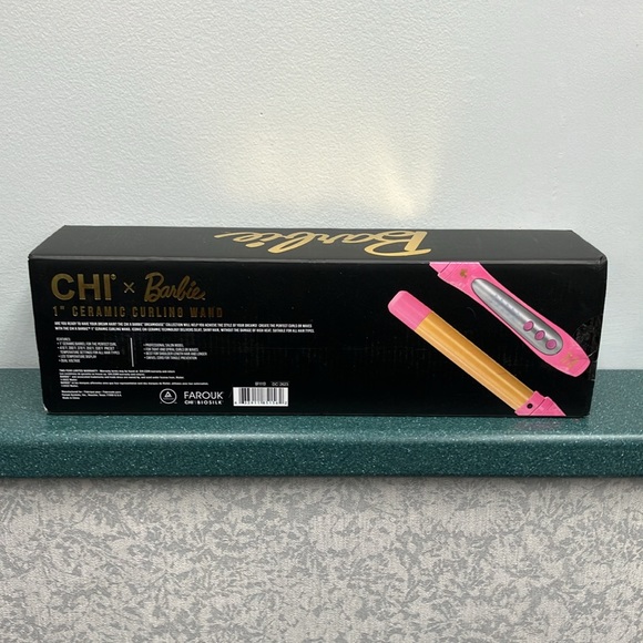 Barbie , CHI  1 in. Ceramic curling wand.  New in box.  Minor marks on box - Picture 3 of 7